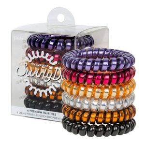 6 waterproof hair ties
